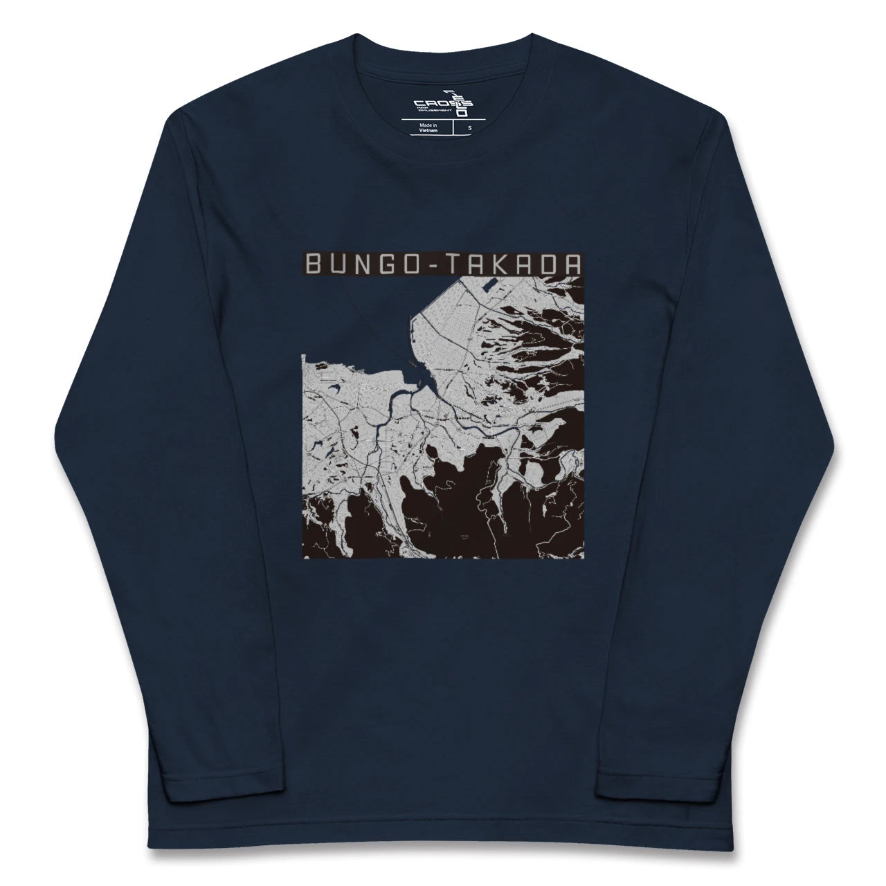【豊後高田（大分県）】地図柄ロングスリーブTシャツ