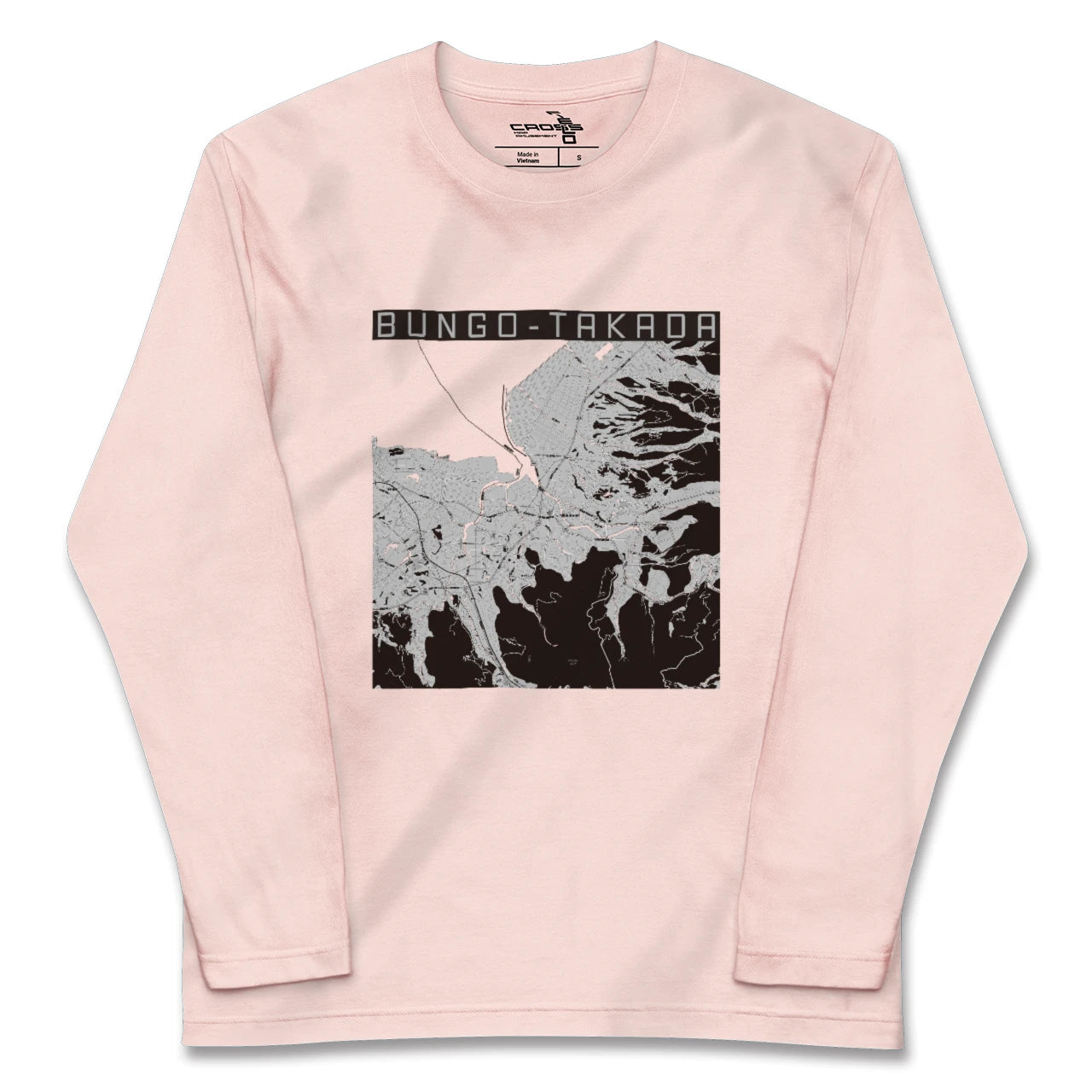 【豊後高田（大分県）】地図柄ロングスリーブTシャツ