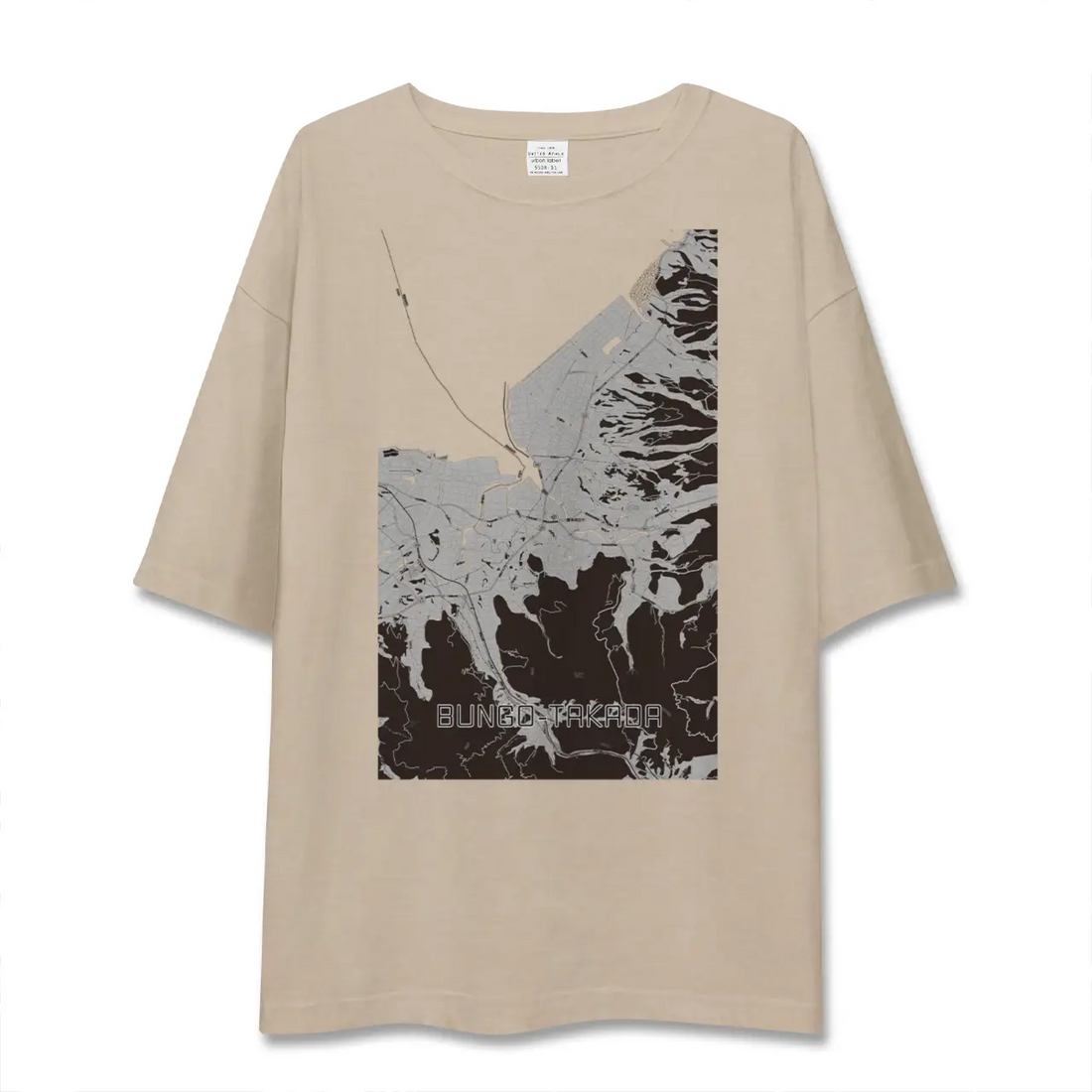 【豊後高田（大分県）】地図柄ビッグシルエットTシャツ