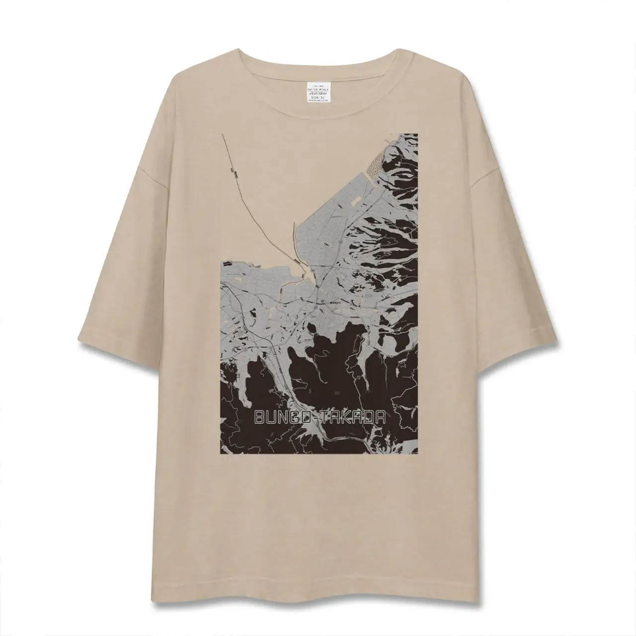 【豊後高田（大分県）】地図柄ビッグシルエットTシャツ