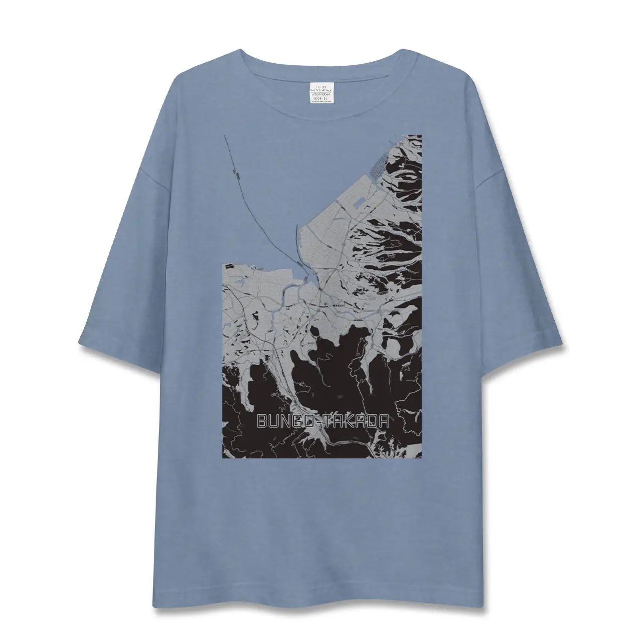【豊後高田（大分県）】地図柄ビッグシルエットTシャツ