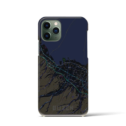 【豊前（福岡県）】地図柄iPhoneケース（バックカバータイプ）