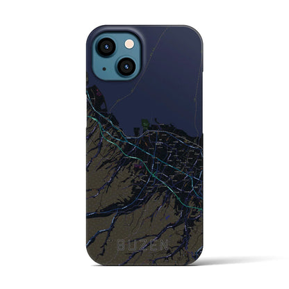 【豊前（福岡県）】地図柄iPhoneケース（バックカバータイプ）