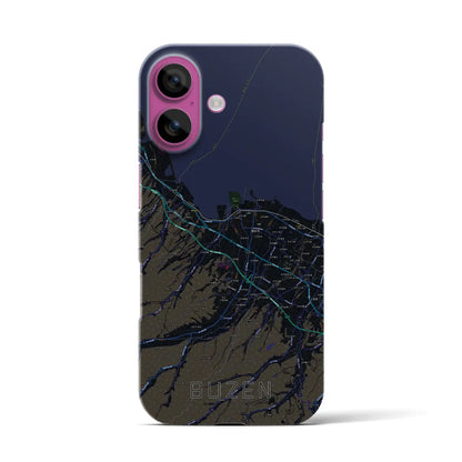 【豊前（福岡県）】地図柄iPhoneケース（バックカバータイプ）