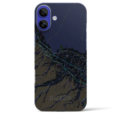 【豊前（福岡県）】地図柄iPhoneケース（バックカバータイプ）