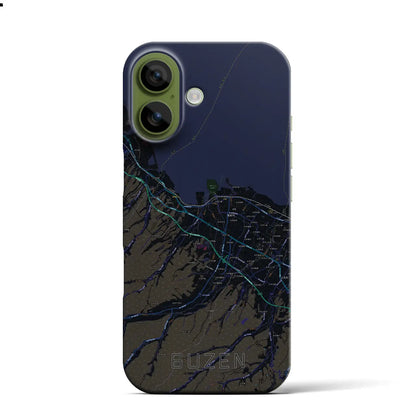 【豊前（福岡県）】地図柄iPhoneケース（バックカバータイプ）