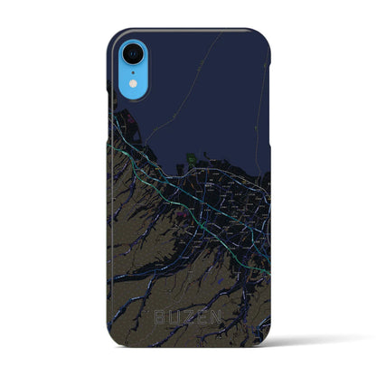 【豊前（福岡県）】地図柄iPhoneケース（バックカバータイプ）