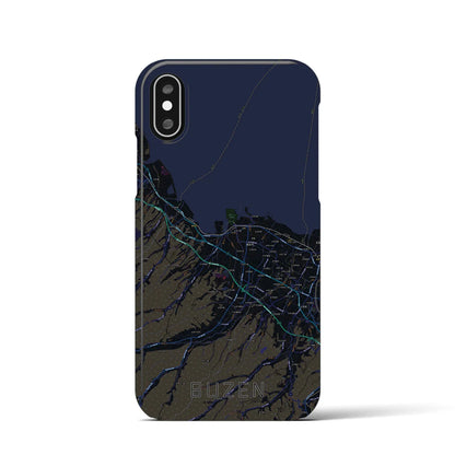 【豊前（福岡県）】地図柄iPhoneケース（バックカバータイプ）