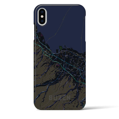 【豊前（福岡県）】地図柄iPhoneケース（バックカバータイプ）