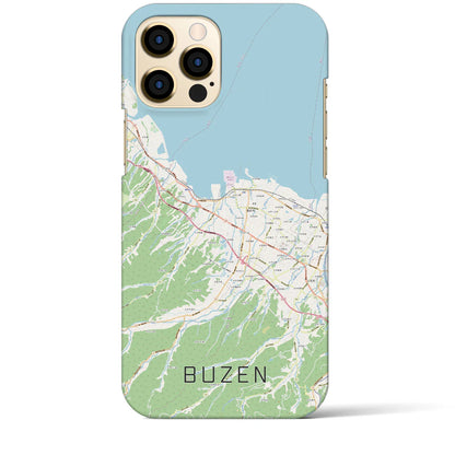 【豊前（福岡県）】地図柄iPhoneケース（バックカバータイプ）