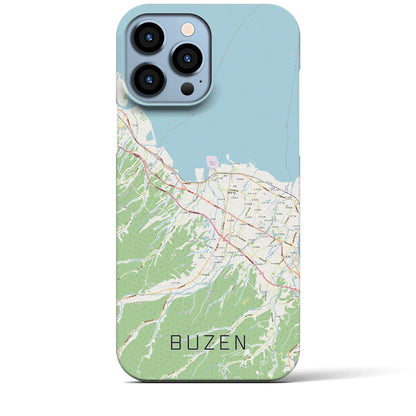 【豊前（福岡県）】地図柄iPhoneケース（バックカバータイプ）