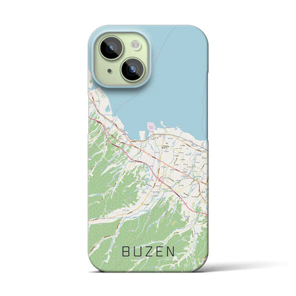 【豊前（福岡県）】地図柄iPhoneケース（バックカバータイプ）