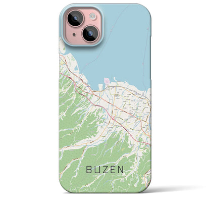 【豊前（福岡県）】地図柄iPhoneケース（バックカバータイプ）