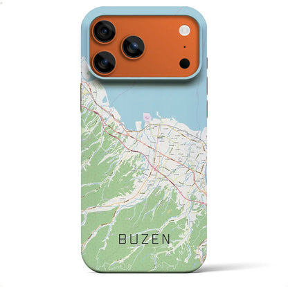 【豊前（福岡県）】地図柄iPhoneケース（バックカバータイプ）