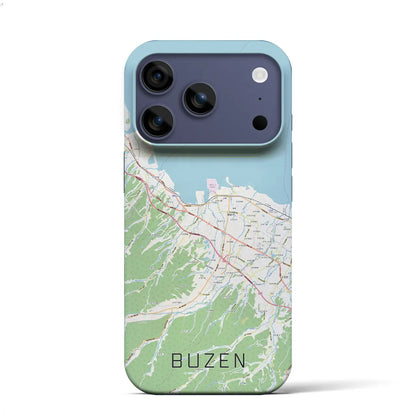 【豊前（福岡県）】地図柄iPhoneケース（バックカバータイプ）