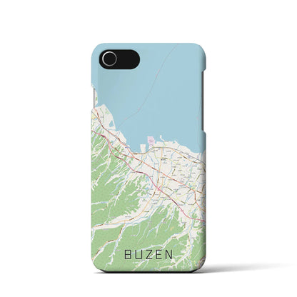 【豊前（福岡県）】地図柄iPhoneケース（バックカバータイプ）