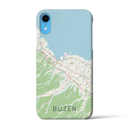 【豊前（福岡県）】地図柄iPhoneケース（バックカバータイプ）