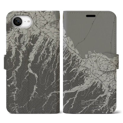 【豊前（福岡県）】地図柄iPhoneケース（手帳タイプ）