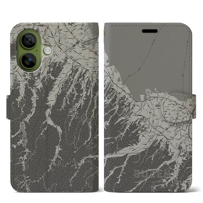 【豊前（福岡県）】地図柄iPhoneケース（手帳タイプ）