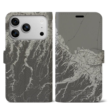 【豊前（福岡県）】地図柄iPhoneケース（手帳タイプ）