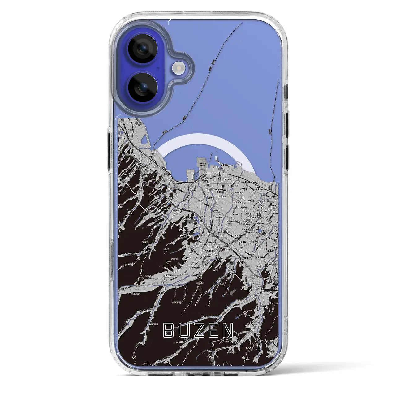 【豊前（福岡県）】地図柄iPhoneケース（MagSafeタイプ）