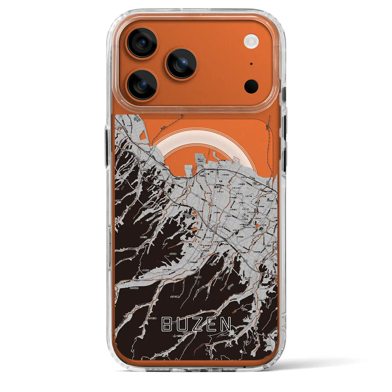 【豊前（福岡県）】地図柄iPhoneケース（MagSafeタイプ）