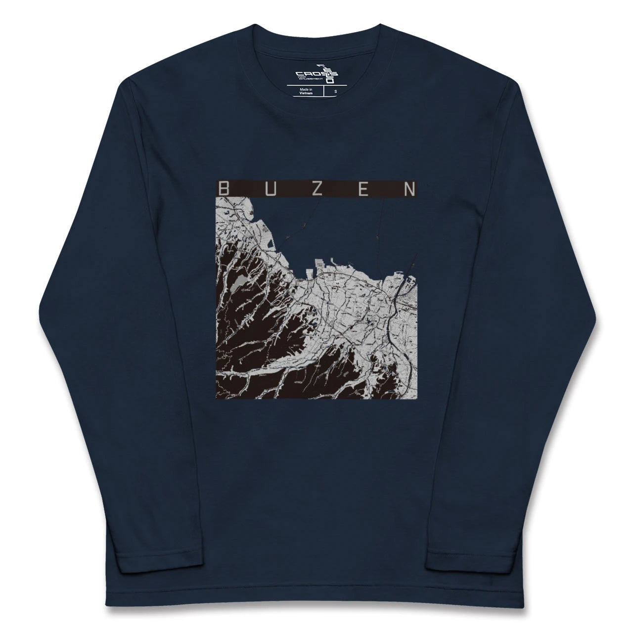 【豊前（福岡県）】地図柄ロングスリーブTシャツ