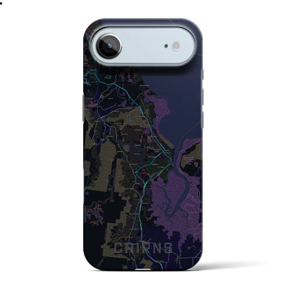 【ケアンズ（オーストラリア）】地図柄iPhoneケース（バックカバータイプ）