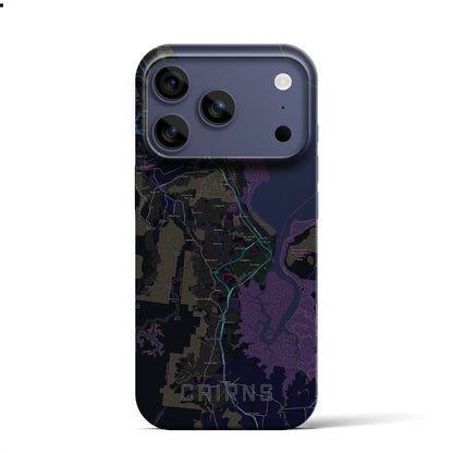 【ケアンズ（オーストラリア）】地図柄iPhoneケース（バックカバータイプ）