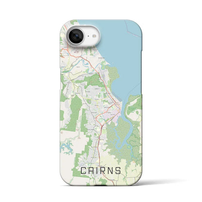 【ケアンズ（オーストラリア）】地図柄iPhoneケース（バックカバータイプ）