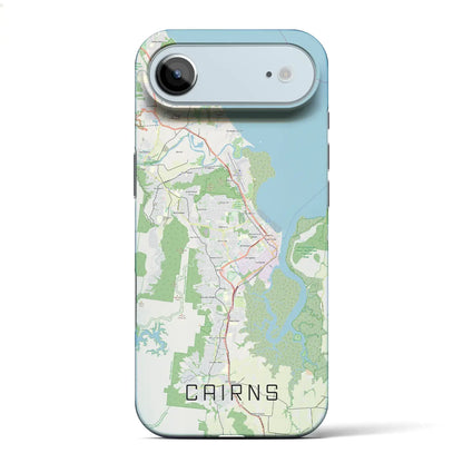 【ケアンズ（オーストラリア）】地図柄iPhoneケース（バックカバータイプ）