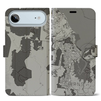【ケアンズ（オーストラリア）】地図柄iPhoneケース（手帳タイプ）