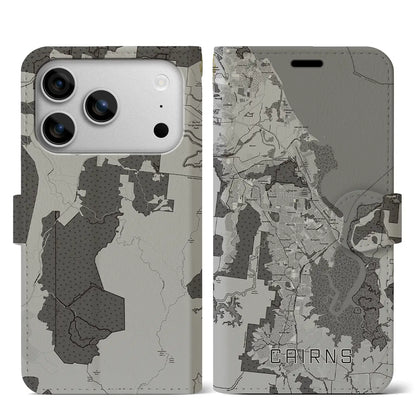 【ケアンズ（オーストラリア）】地図柄iPhoneケース（手帳タイプ）