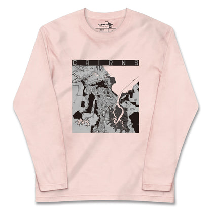 【ケアンズ（オーストラリア）】地図柄ロングスリーブTシャツ