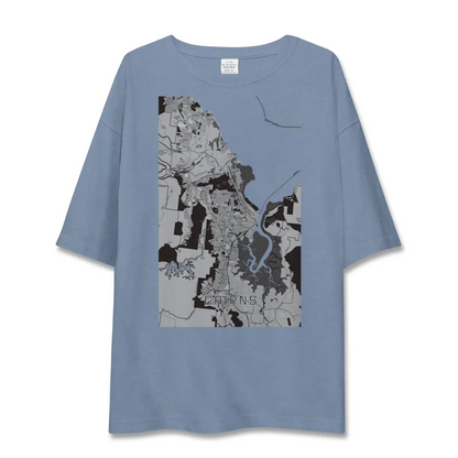 【ケアンズ（オーストラリア）】地図柄ビッグシルエットTシャツ