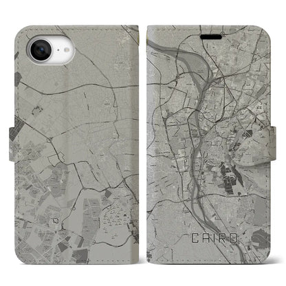 【カイロ（エジプト）】地図柄iPhoneケース（手帳タイプ）