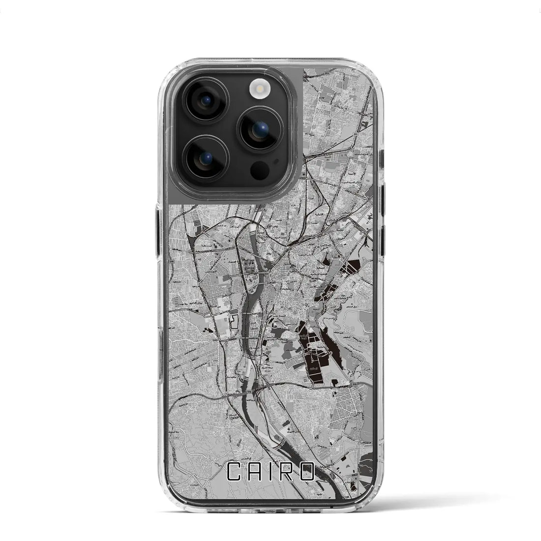 【カイロ（エジプト）】地図柄iPhoneケース（MagSafeタイプ）