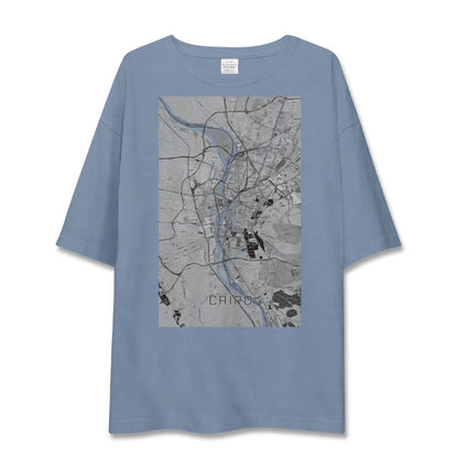 【カイロ（エジプト）】地図柄ビッグシルエットTシャツ