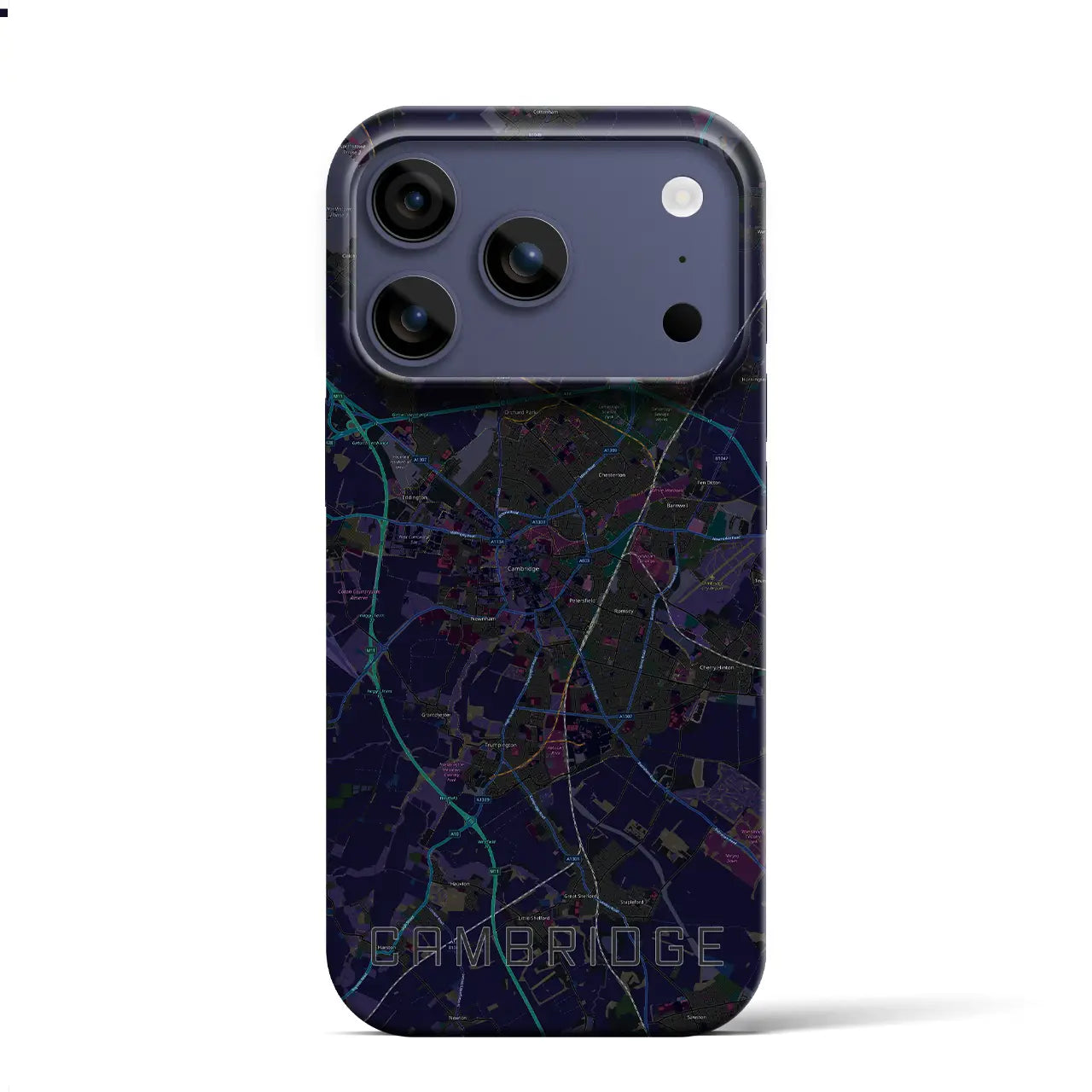 【ケンブリッジ（イギリス）】地図柄iPhoneケース（バックカバータイプ）