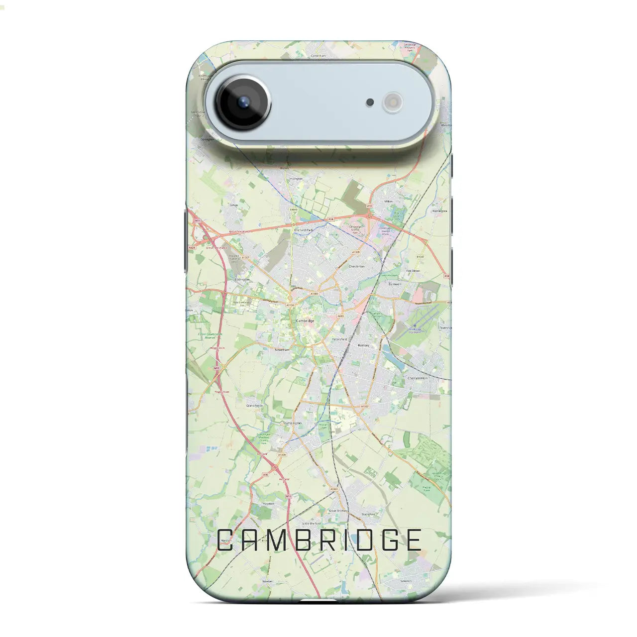 【ケンブリッジ（イギリス）】地図柄iPhoneケース（バックカバータイプ）