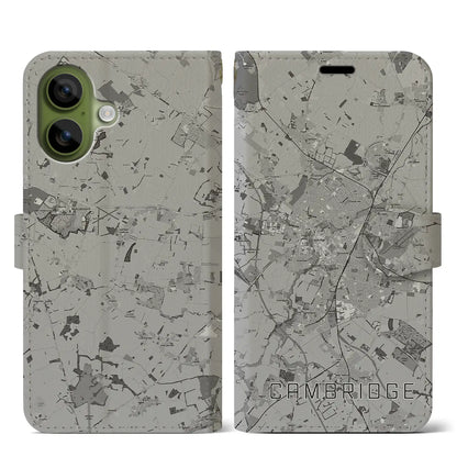 【ケンブリッジ（イギリス）】地図柄iPhoneケース（手帳タイプ）