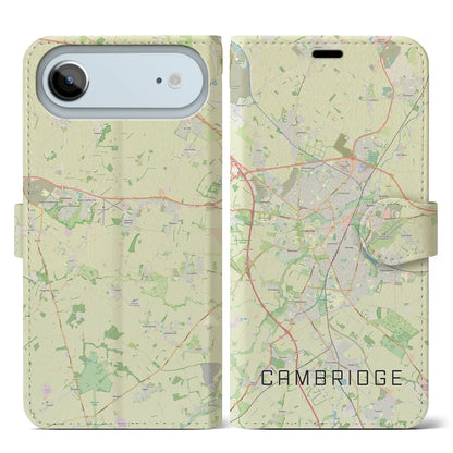 【ケンブリッジ（イギリス）】地図柄iPhoneケース（手帳タイプ）