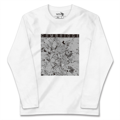 【ケンブリッジ（イギリス）】地図柄ロングスリーブTシャツ