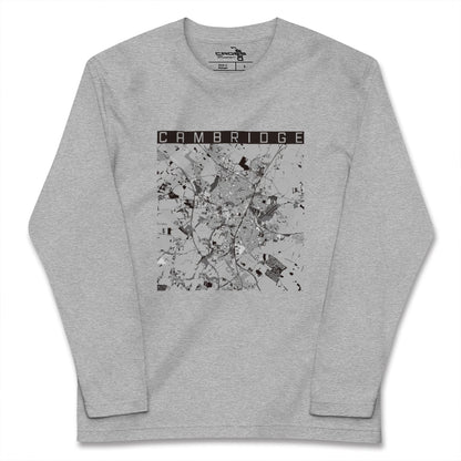 【ケンブリッジ（イギリス）】地図柄ロングスリーブTシャツ