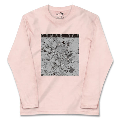 【ケンブリッジ（イギリス）】地図柄ロングスリーブTシャツ