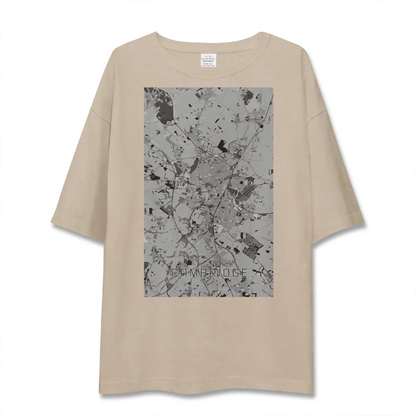 【ケンブリッジ（イギリス）】地図柄ビッグシルエットTシャツ