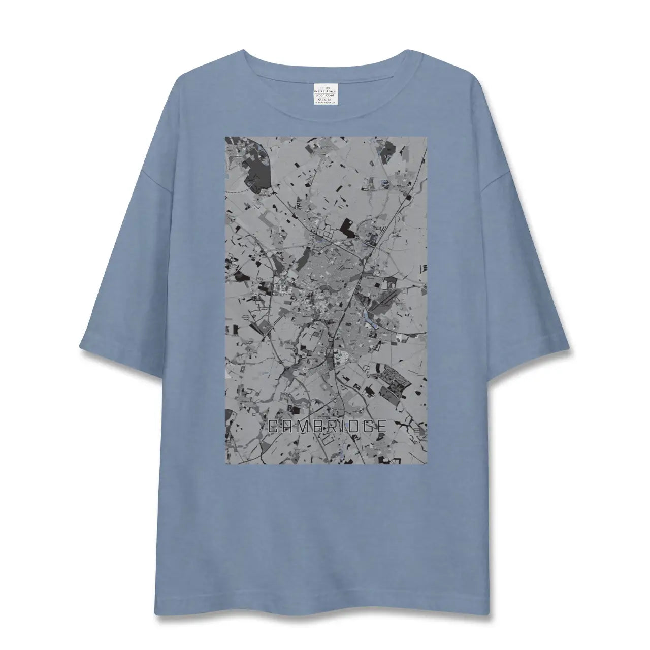 【ケンブリッジ（イギリス）】地図柄ビッグシルエットTシャツ