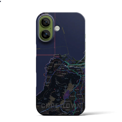 【ケープタウン（南アフリカ）】地図柄iPhoneケース（バックカバータイプ）