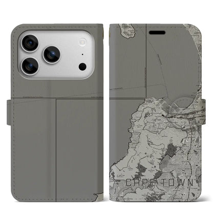 【ケープタウン（南アフリカ）】地図柄iPhoneケース（手帳タイプ）