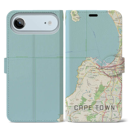 【ケープタウン（南アフリカ）】地図柄iPhoneケース（手帳タイプ）